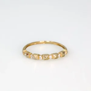 Prsteň Geometria Gold